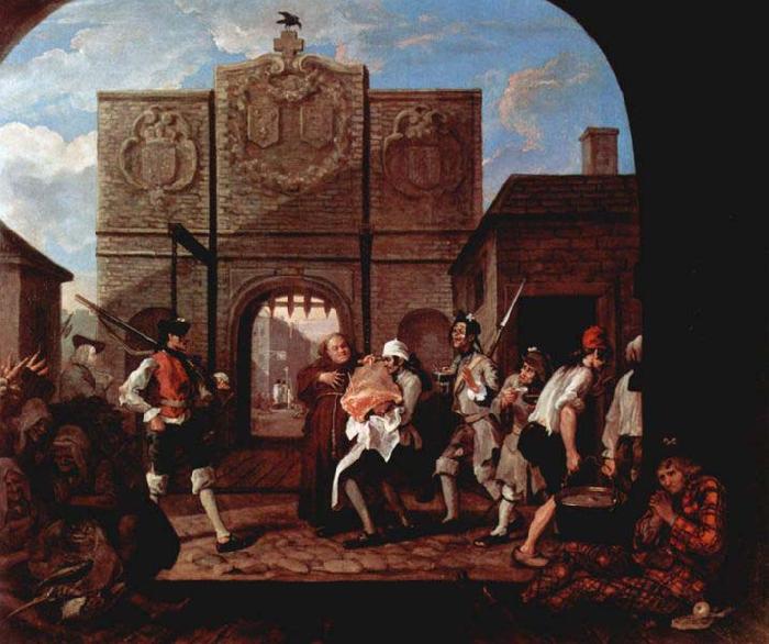 William Hogarth The Gate of Calais